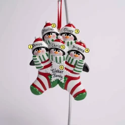 Penguin Stocking Family Of 5
