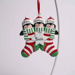 Penguin Stocking Family Of 3