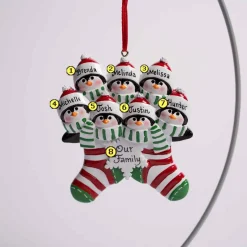 Penguin Stocking Family Of 7