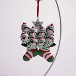 Penguin Stocking Family Of 8