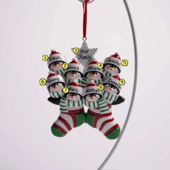 Penguin Stocking Family Of 8