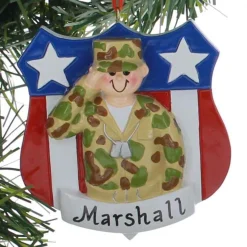 Personalized Army Ornament