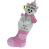Polar Bear Baby Girl Stocking
