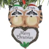 Racoon Couple Ornament