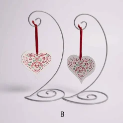 Red And Green Floral Print Ornament