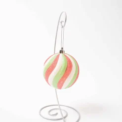 Red And Green Sugar Swirl Balls
