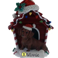 Red Dachshund Doghouse