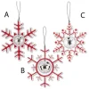 Red Glitter Snowflake