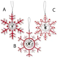 Red Glitter Snowflake