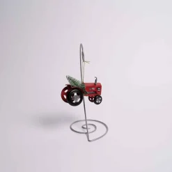 Red Tractor With Tree