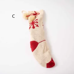 Red White Knit Stocking