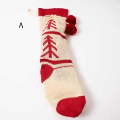 Red White Knit Stocking