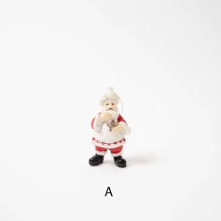 Red White Sweets Santa Ornament