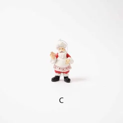 Red White Sweets Santa Ornament