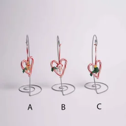 Ribbon Candy Heart Ornament