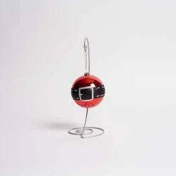 Santa Belt Ball Ornament Set Of 4