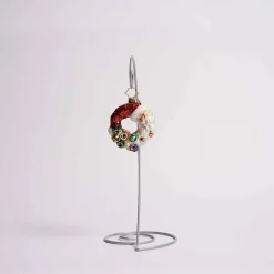 Santa Comes Full Circle Wreath Gem