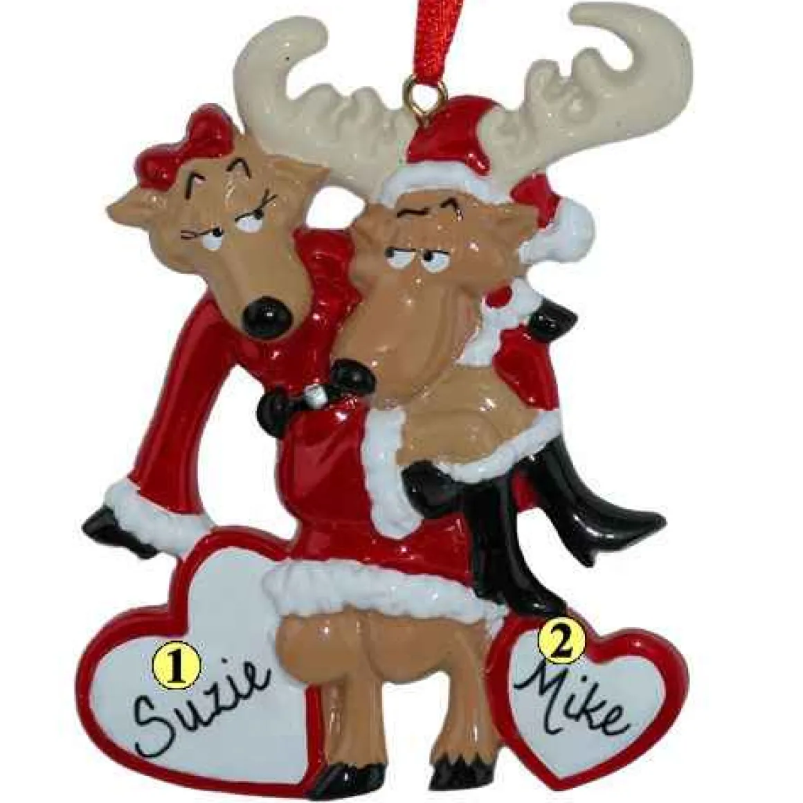 Santa Deer Couple