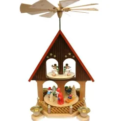 Santa With Angels Pyramid