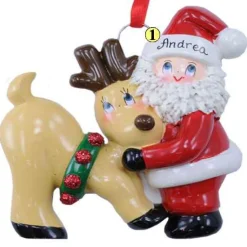 Santa With Reindeer