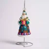 Seashore Santa Glass Ornament
