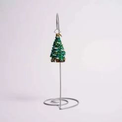 Shimmering In Sapphire Glass Gem Ornament