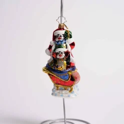 Silliest Sleigh Ride Glass Ornament