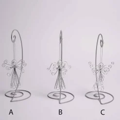 Silver Wire Angel Ornament