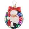 Smiling Through 2023 Glass Gem Ornament