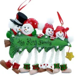 Snow Tree Family Of 4