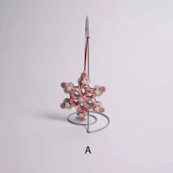 Snowflake Peppermint Ornament /3