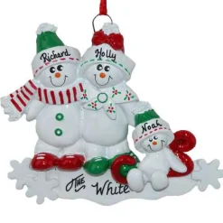 Snowman Family Of 3