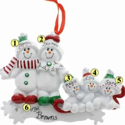 Snowman Family Of 5