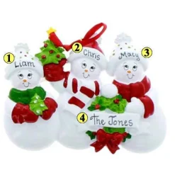 Snowman Family Of 3