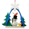 Snowman In Arch Ornament