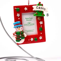 Snowman Or Santa Photo Frame Ornament