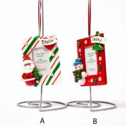 Snowman Or Santa Photo Frame Ornament