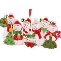 Snowman Smiles Family Of 6