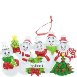 Snowman Smiles Family Of 5