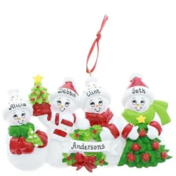 Snowman Smiles Family Of 4
