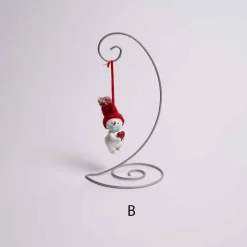 Snowman Wearing Mask Ornament