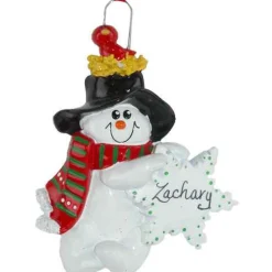 Snowman With Red Bird