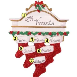 Stocking Mantle Family Of 6