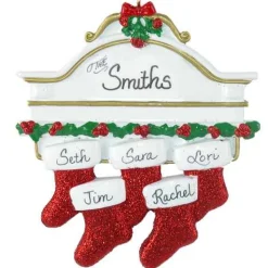 Stocking Mantle Family Of 5