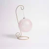 Sugar Glitter Pink Ball Ornament