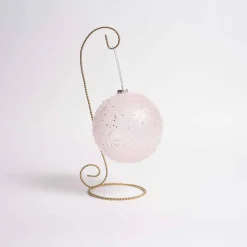 Sugar Glitter Pink Ball Ornament