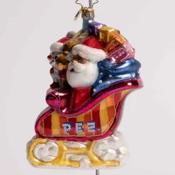 Sweet Sleigh Ride Glass Ornament