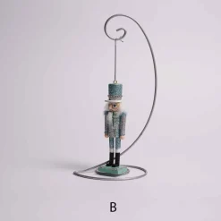 Teal And Sliver Nutcracker Ornament