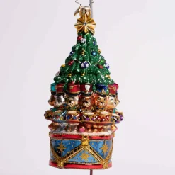 The Drumming Division Glass Ornament