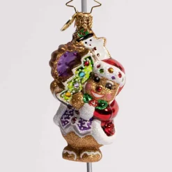 The Gingerbread Man Can Glass Gem Ornament